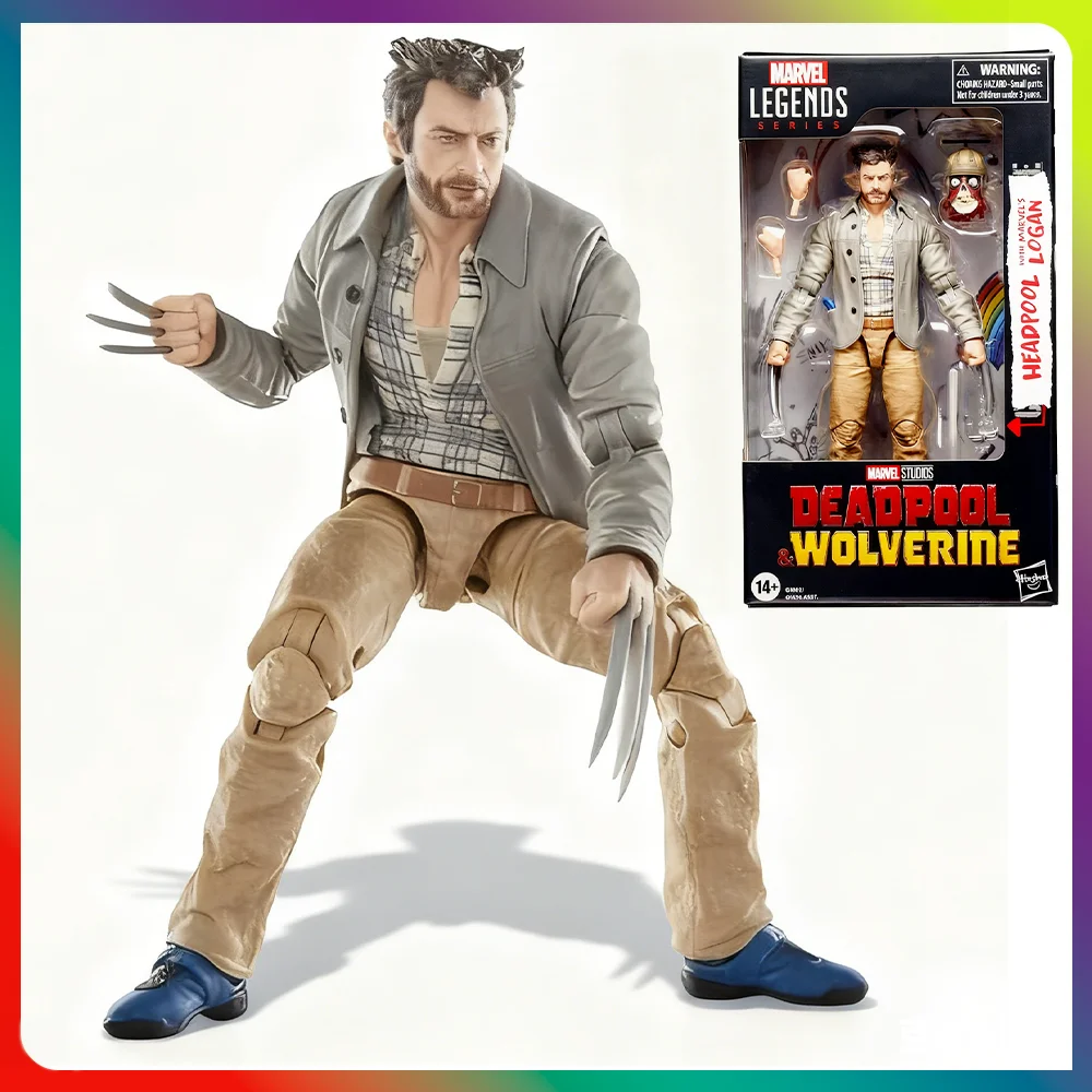 

Hasbro Marvel Legends Series Headpool с логаном Marvel, 6-дюймовая экшн-фигурка, модель игрушки в подарок, коллекция аниме из фильма, подарок