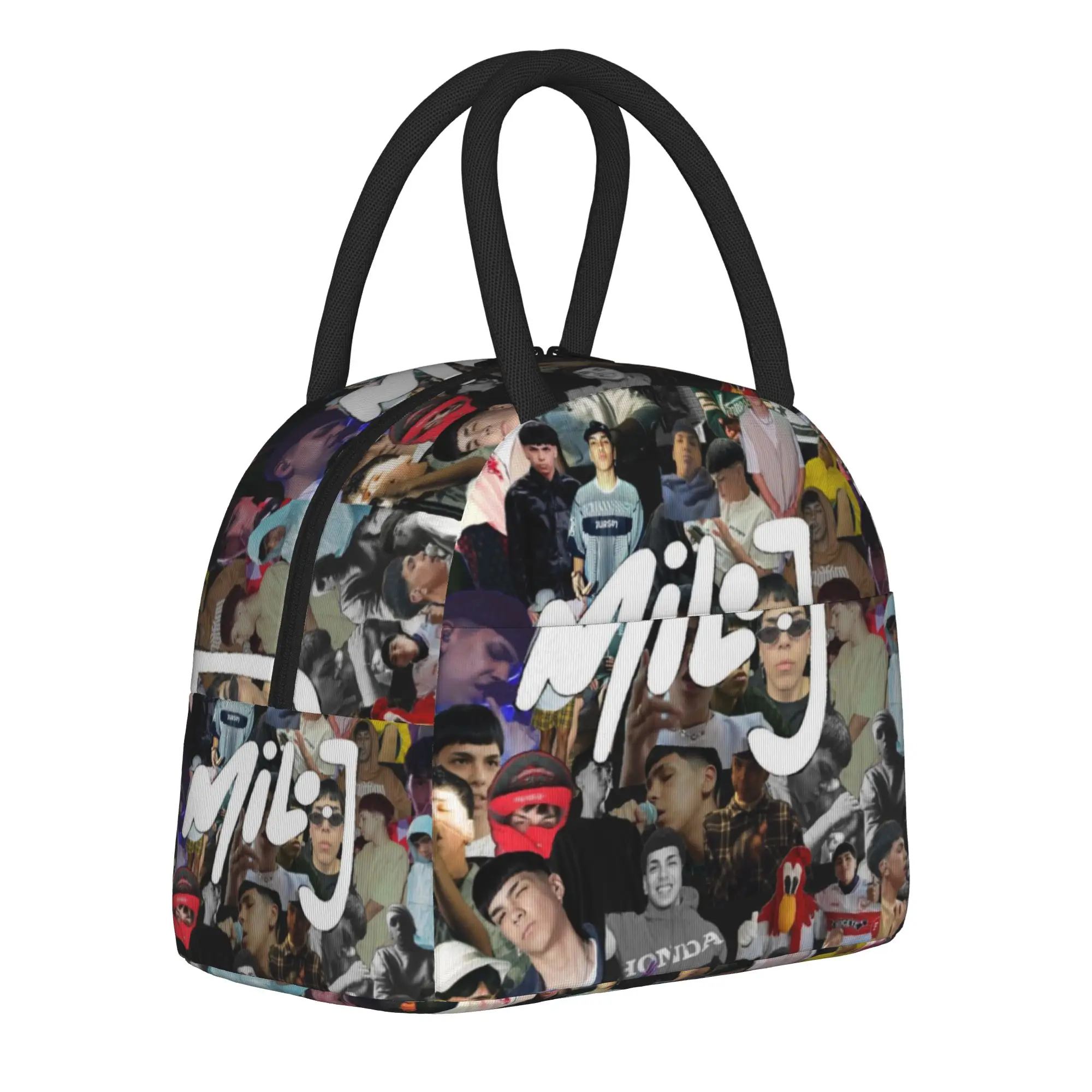 Milo J Rapper Music Album Tour Insulated Lunch Bags for Men Women  Container Bags Reusable Cooler Thermal Lunch Boxes For Work