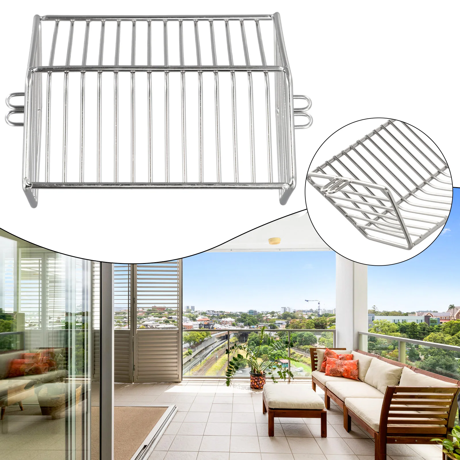 

Floor Side Drain Silver Stainless Steel Wall Outdoor Roof Row Side Anticlogging Balconies Exhaust Pipes Brand New