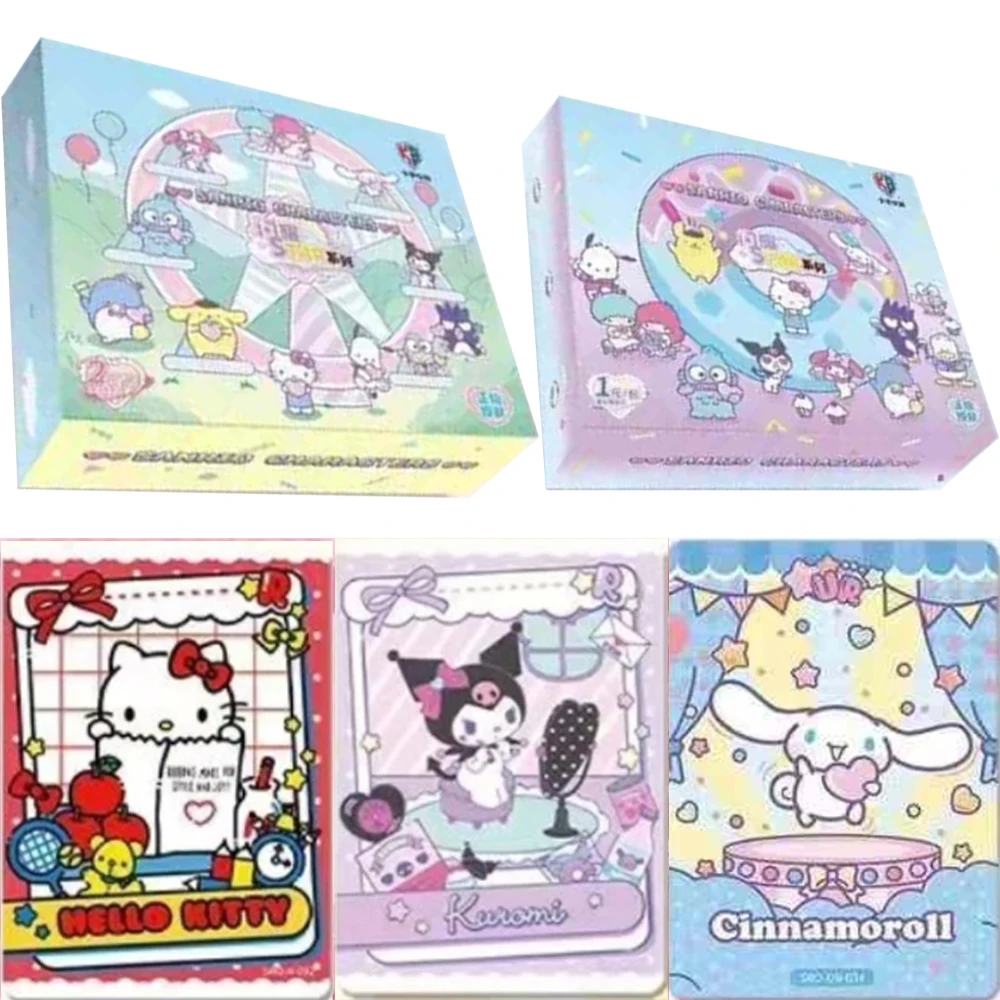 Echte Sanrio-kaart Schattig embleem Sanrio Family Coolomi Life Diary HelloKitty Roze Leuke collectiekaart Speelgoedcadeau