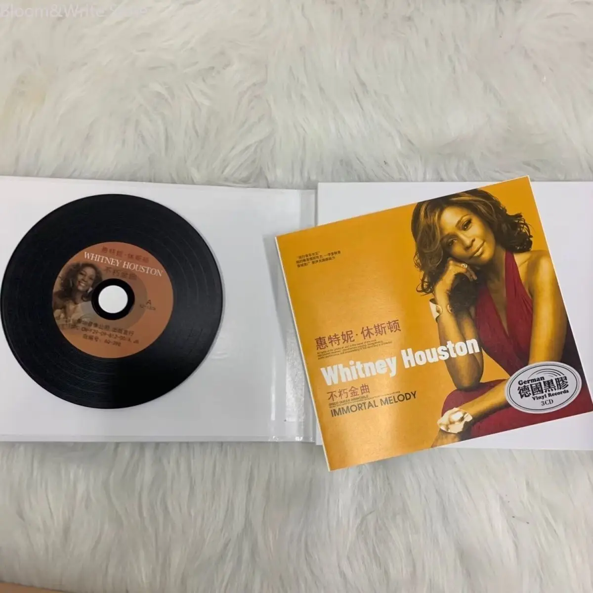 

Pop Diva Whitney Houston Music CD Greatest Hits Album I Will Always Love You 3pcs Music Record Walkman Car Soundtracks Box