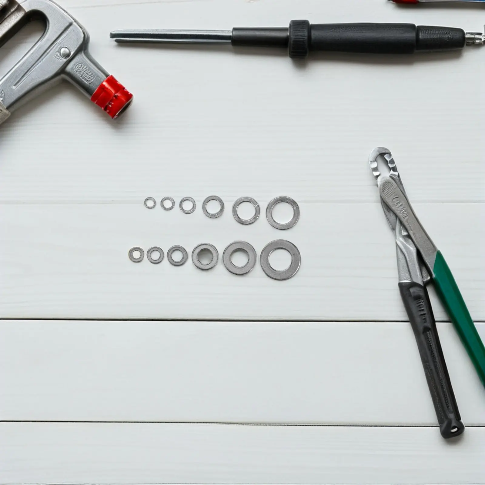 

790pcs Stainless Steel Spring Washer Set Round Flat Washers 4/5/6/8/10/12Mm Anti-Vibration Corrosion Resistant For Automotive