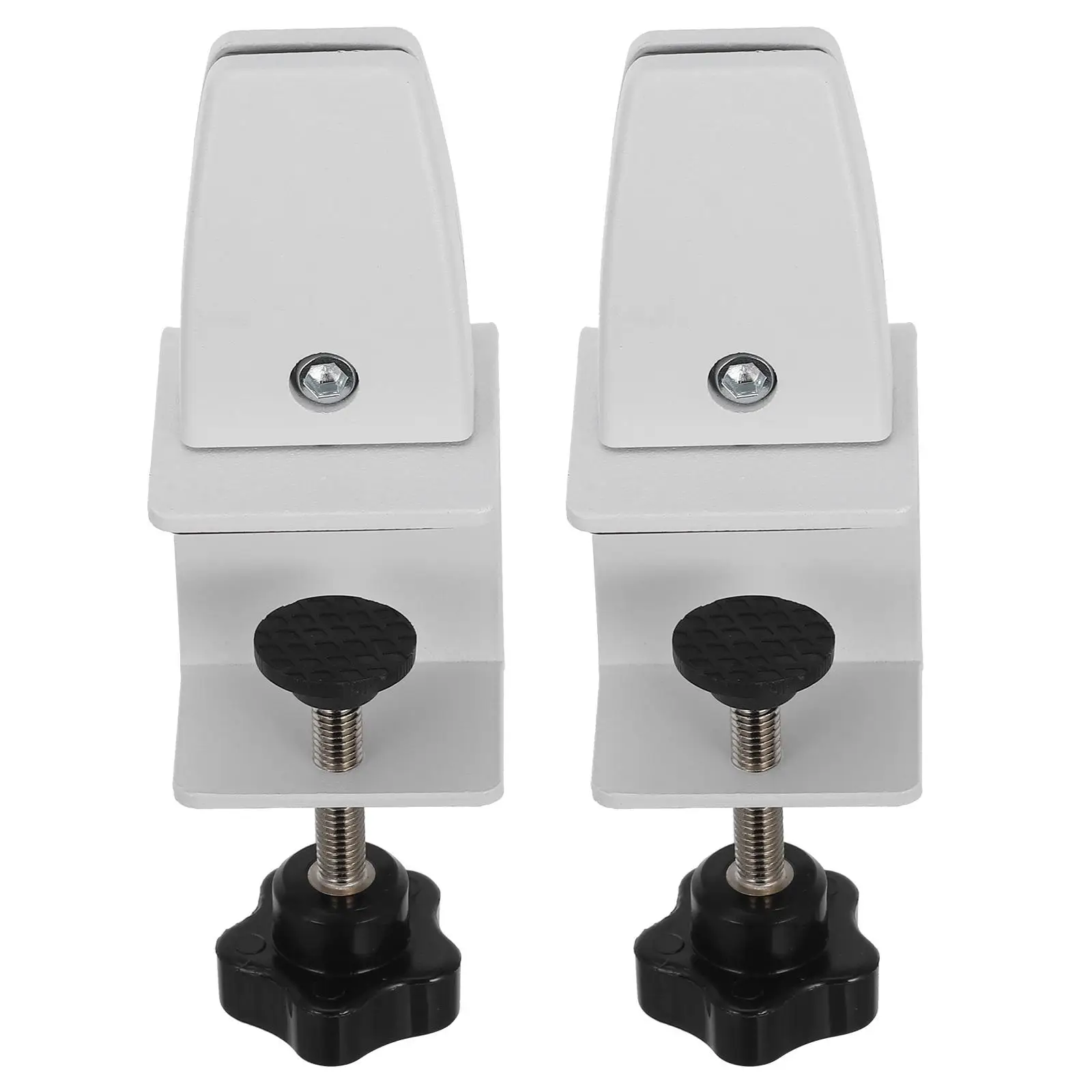 

2Pcs Desktop Clip Thickened Base Hole-Free Installation Office Desktop Partition Clip Home Aluminum Alloy Clamp