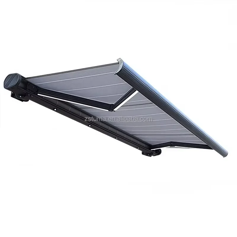 Outdoor Electric Customized Size Aluminum Awning Patio Supplier Garden Big Size Retractable Awning Factory