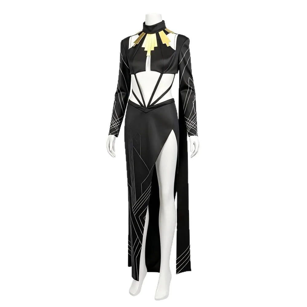 Game Clair Obscur Cosplay Lune Dresses Clothing Women Party Disguise Roleplay Female Halloween Costume Carnival Outfits Suits - view 3