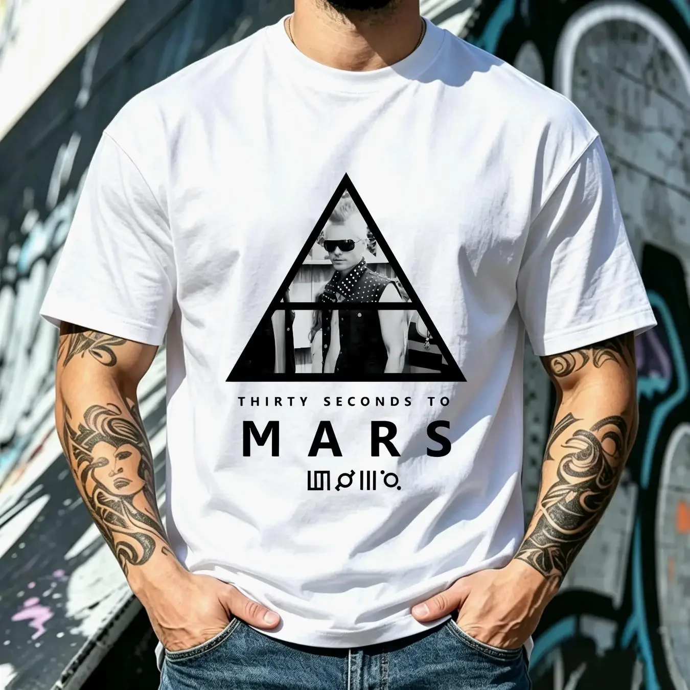 washed T Shirt 30 Seconds To Mars Women vintage Washed Versatile Stylish streetwear Comfortable Top For Everyday Wear fashion