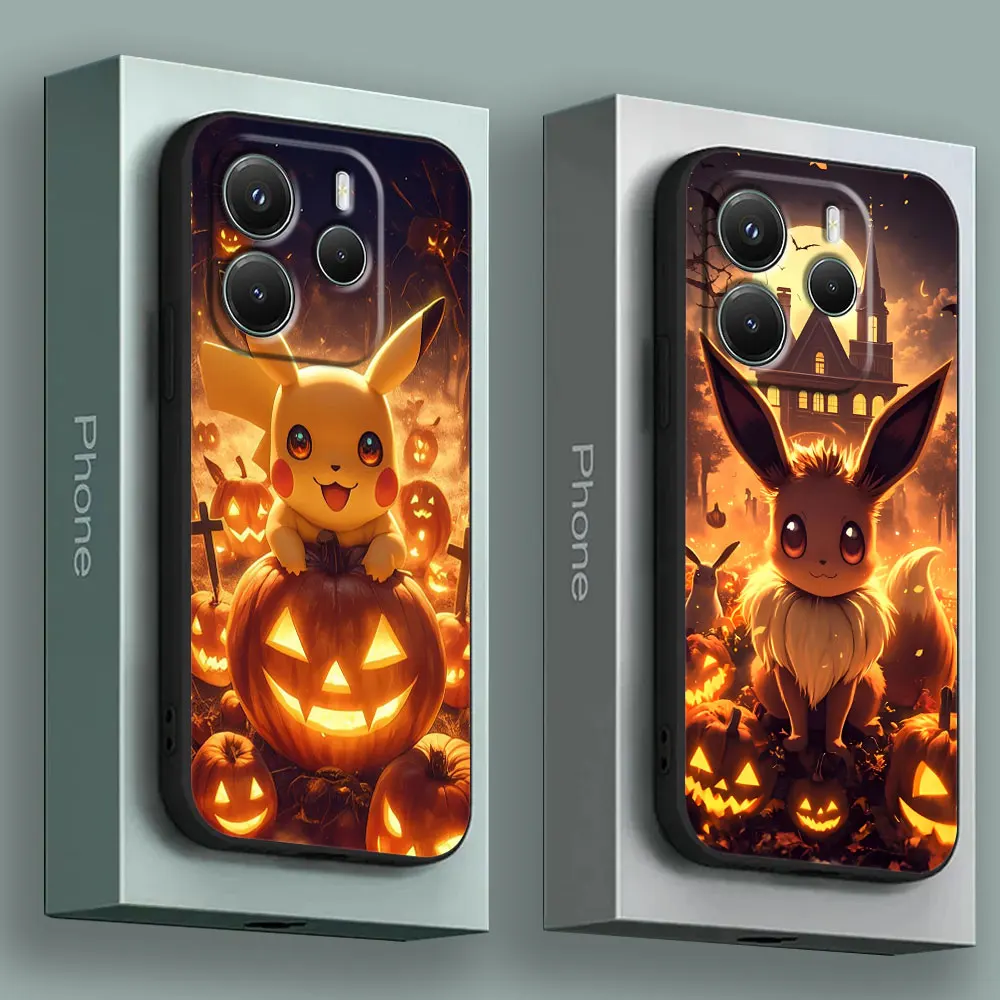 

Halloween Plkachu Gengar Anime Phone Case for Xiaomi Redmi 14C 12C 10C 13C 4G Redmi Note 14 13 12 11 10 Pro Plus 5G 11S 9S Cover