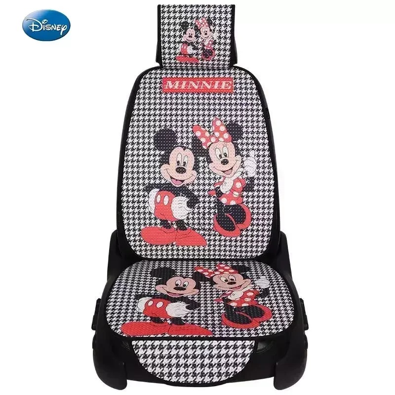 Disney car interior breathable cartoon cute Mickey and Minnie four-season universal seat cover car seat cover complete set.