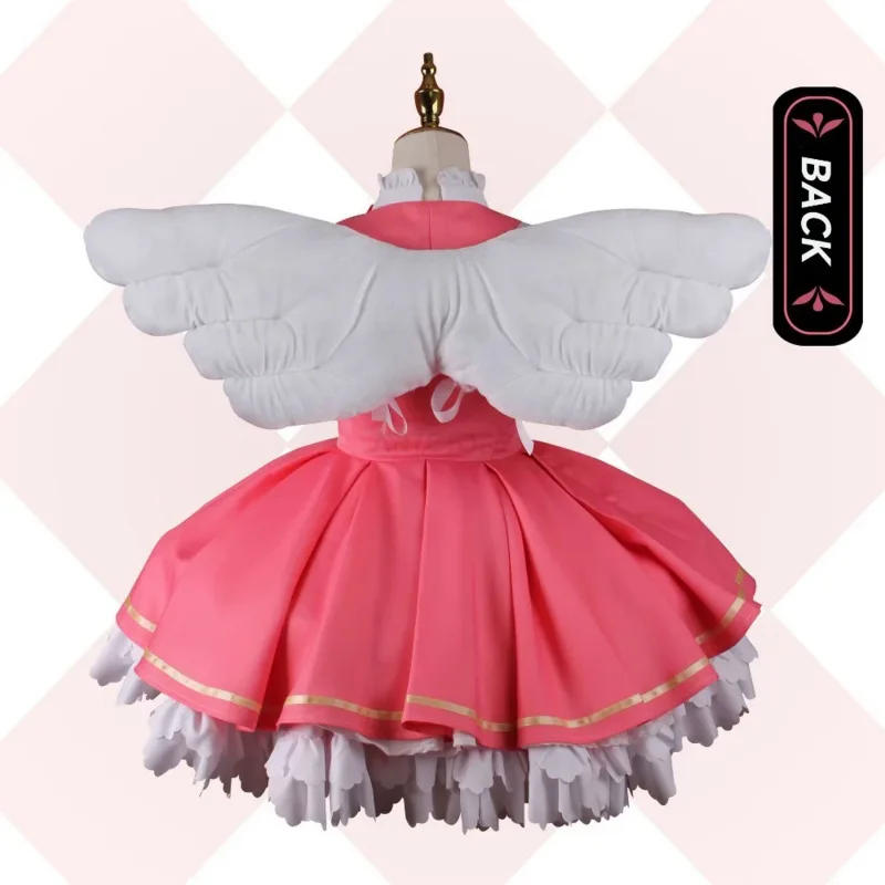 Sakura KinomPain-Robe de Princesse Rose pour Fille, Tenue Cosplay Gellolita pour ixde Femme