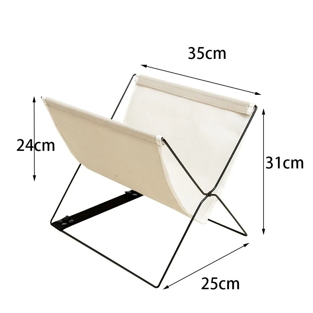 Foldable Bags Storage Racks Multifunctional with Sturdy Metal Frame Storage Basket Open Design Clutter Organizer