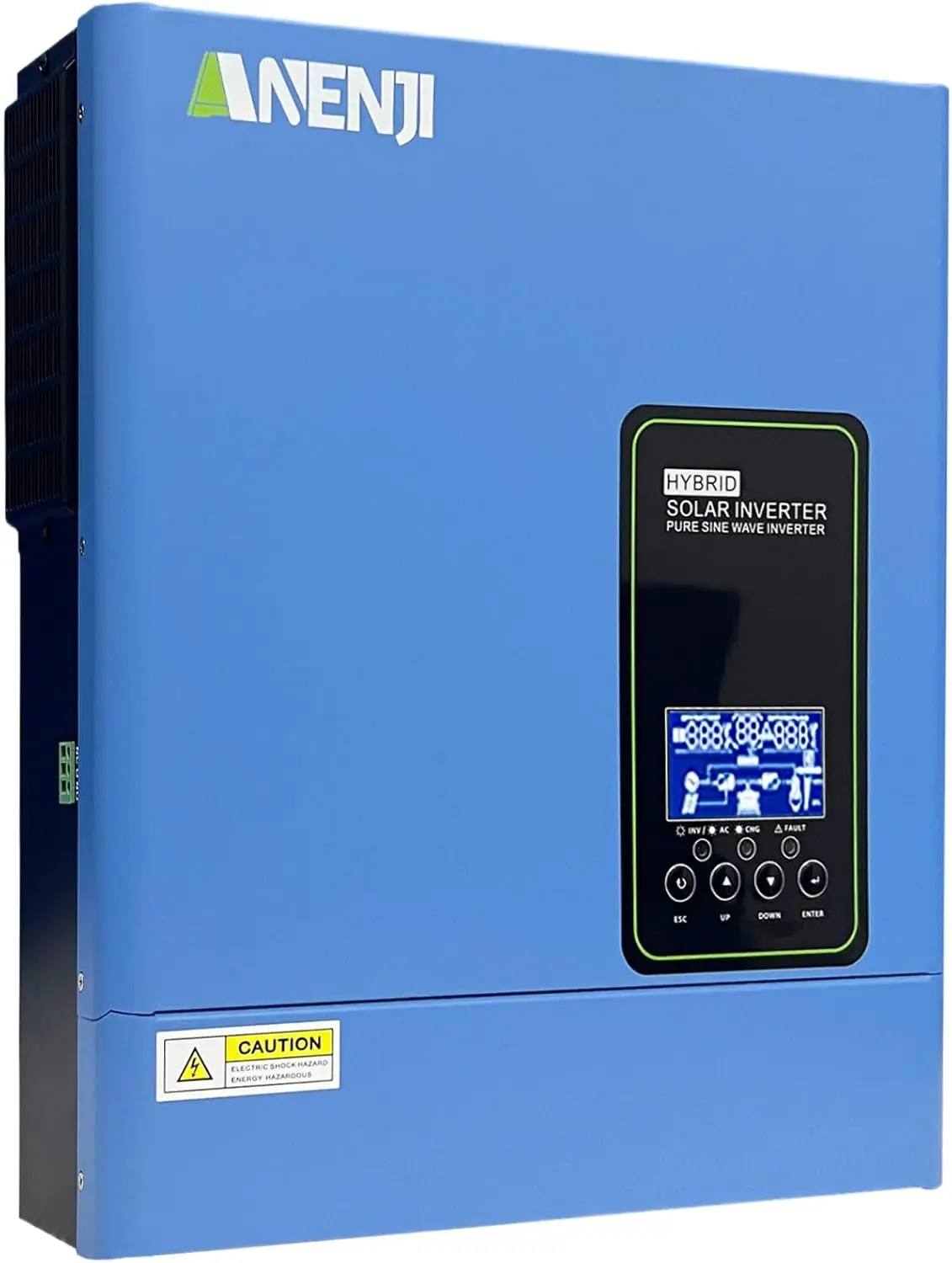 

3000W Hybrid Inverter 24V to 110V, MPPT Solar Charger, Pure Sine Wave, Supports Lithium or AGM