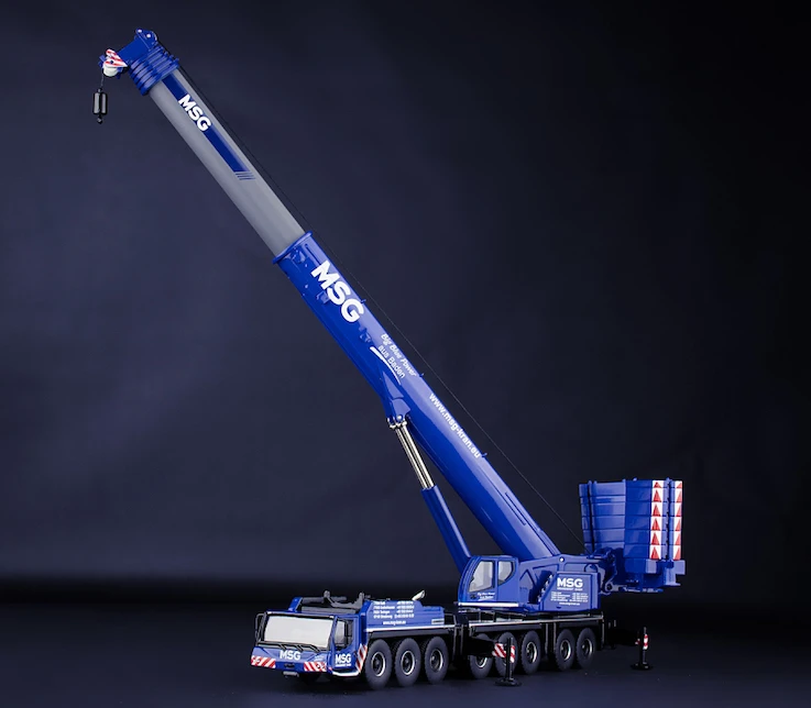 Collectible Toy Model Gift IMC 1:87 Scale LTM 1450-8.1 MSG Mobile Crane Vehicle Engineering Machinery Diecast Toy Model 32-0159