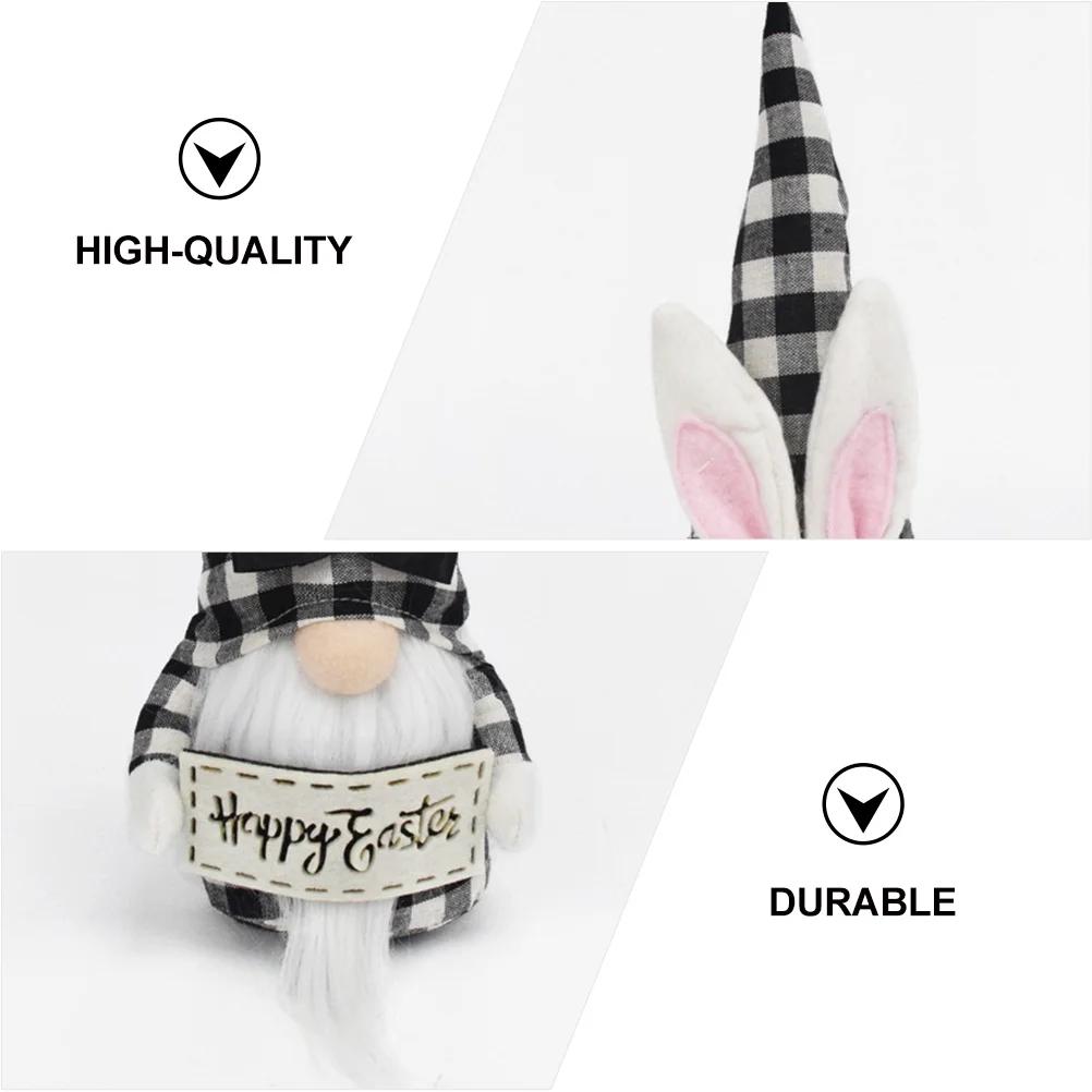

Ear Door Stopper Gnome Decor For Holiday Home Cloth Craft Easter Decor Office Easter Scene Craft Adornment Small