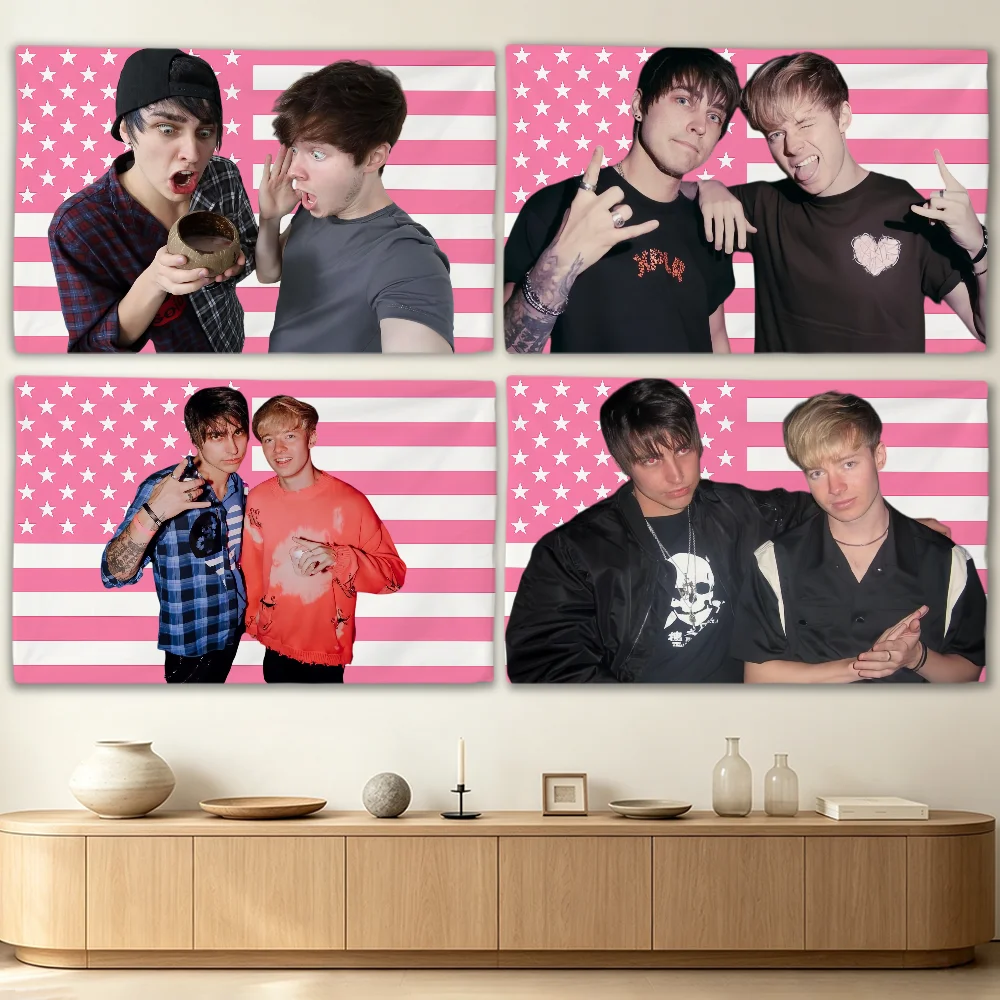 S-Sam and C-Colby flag Advertising Banner for Camping Decoration Outdoor & Garage Wall Hanging Decorations