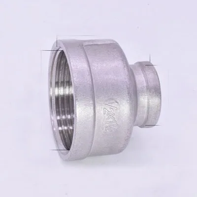 

Nipple DN32xDN15 1-1/4" x 1/2" Female BSPT 304 Stainless Steel Reducer Reducing Coupling Brewing Pipeline Adapter Pipe Fitting