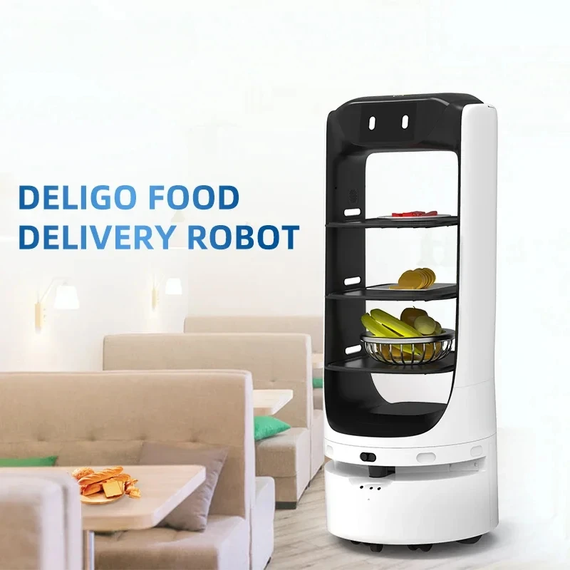 Reeman Deligo food delivery smart robotic catering service waiter for restaurant coffee shop hotel and fast