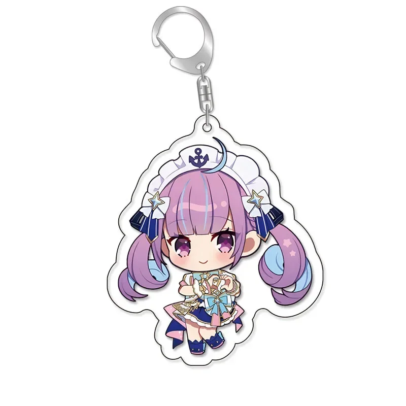 Vtuber Nakiri Ayame Shirakami Fubuki Minato Aqua Gawr Gura Lovelive Cartoon Niedlicher Schlüsselanhänger Kawaii Schlüsselanhänger Taschenteile & trendiges Geschenk – Detail 6