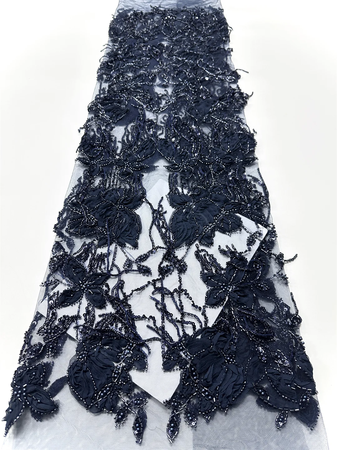 2026 High Quality New For Party Dresses Luxury Beaded With Sequins Fringed Lace Fabric Nigeria Embroidery Sequin Tassel Fabric