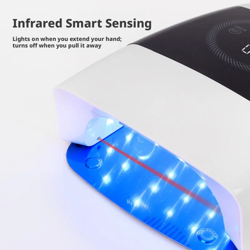 Nail Salon Specific Large Capacity Battery Uv Nail Lamp Fast Drying Nail Plate Baking Lamp High-Power Portable Nail Curing Lamp view 5