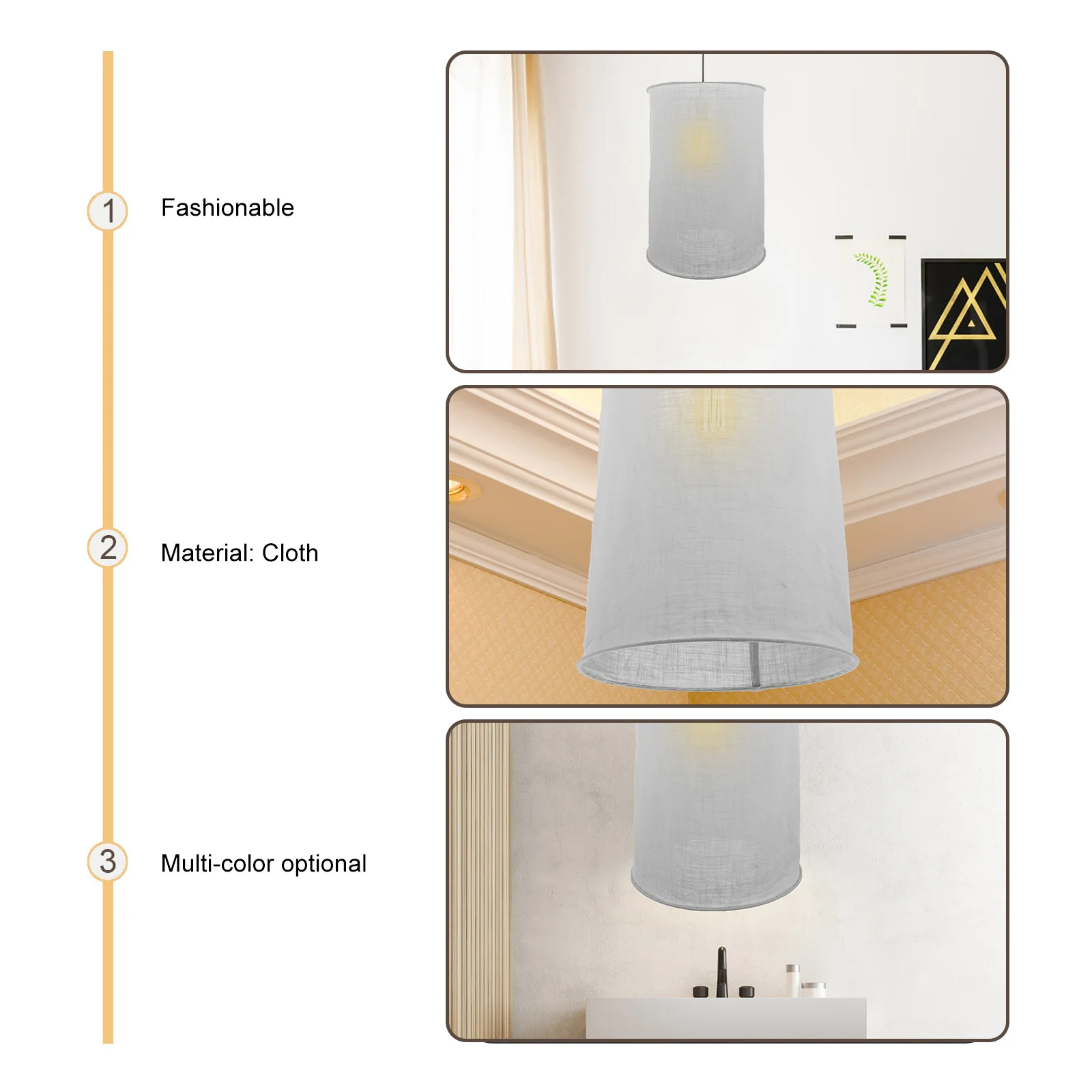 

Cloth Shade 12 Inch Hanging Cover For Living Room Bedroom Pendant Ceiling Light Chandelier Lamp Shade Cloth Lampshade