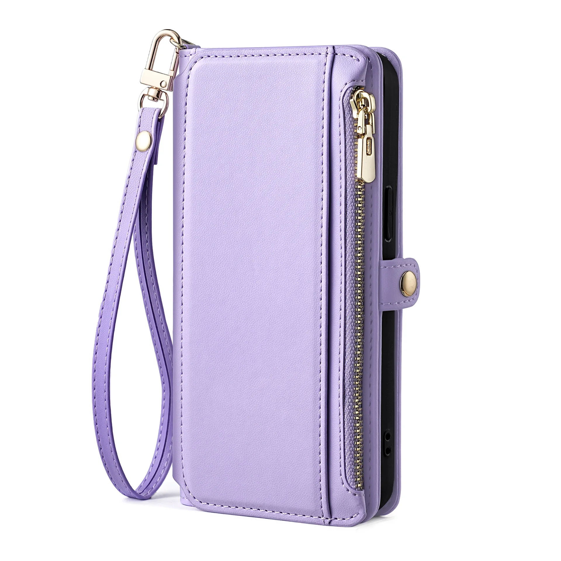 

Чехол-кошелек на молнии для Honor 200 100 Pro 90 Smart 80 GT 70 60 SE, роскошный кожаный чехол через плечо с несколькими 7 слотами для карт, сумка с откидной крышкой