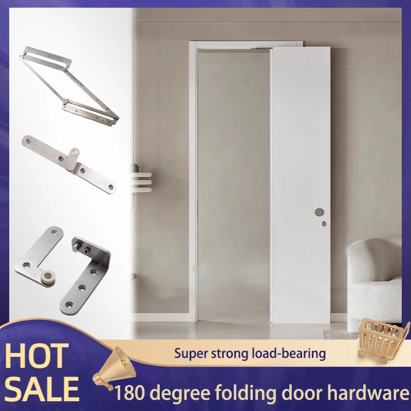 

Folding Door Hardware Accessories Flat Door Without Lower Track Flat Folding Door 180 Degree Open Wooden Door Sliding Door Track