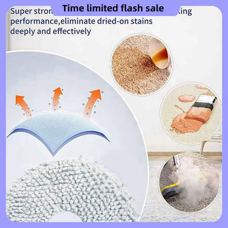 A40T 60PCS Mop Rag For Dream Bot L10S Pro L10S Ultra L20 Ultra X20 Pro X30 X30 Pro L30 Ultra S10 / S10 Pro Robot Vacuum Parts