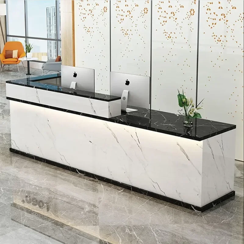 

Checkout Counter Design Supermarket Bureau Reception Front Clothes Business Morden Furniture Minimalist Church Atril Home Bank