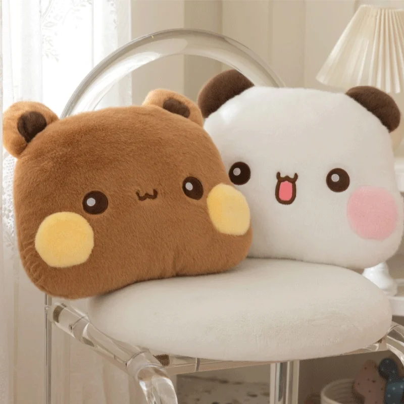 

Genuine Kawaii Bubu Dudu Panda Mitao Cat Peripheral Plush Pillows With Pressing Sound Couple Gift Cushions Cute Plush Doll Gift