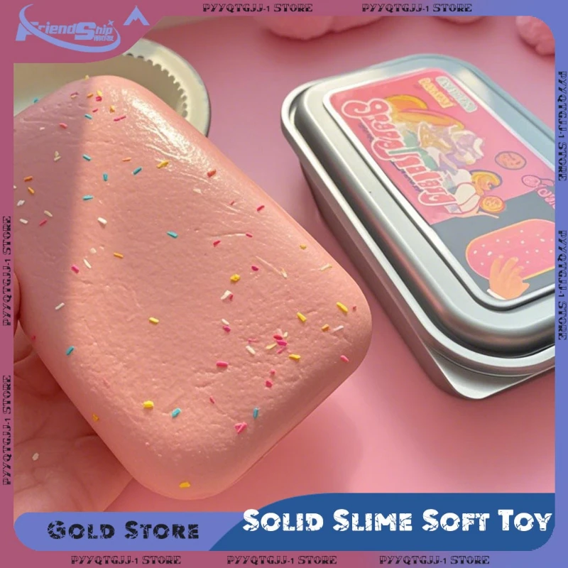 

Solid Slime Soft Toy Slow Rebound Sticky Box Cake Squishy Fidget Toys Simulation Bread Knead Anti Stress Release Hand Relax Gift
