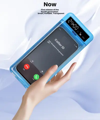 Transparent Phone Lock Box with Display Screen Self-Discipline Device Smart Timer Phone Lock Box Student Phone Time Manager