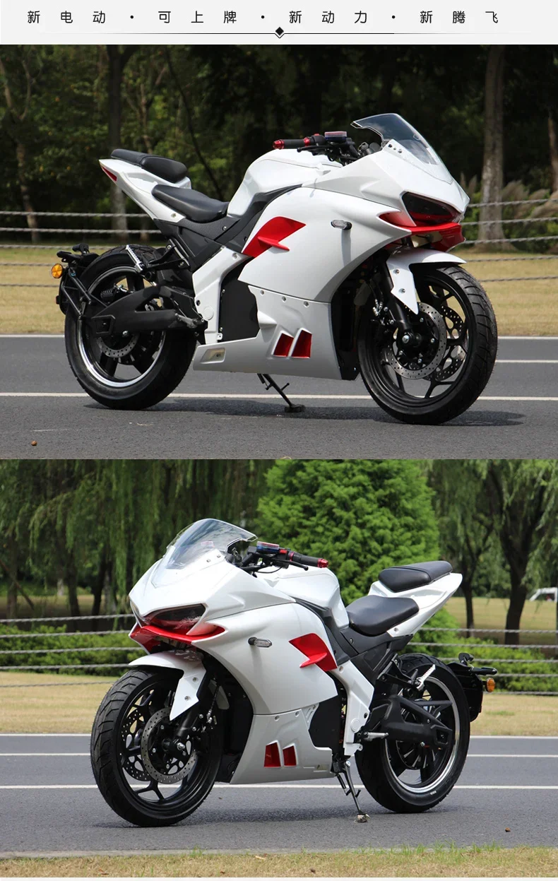 2025 High-Performance 10000W Electric Racing Motorcycle 200km/h Maximum Speed Super fast charging