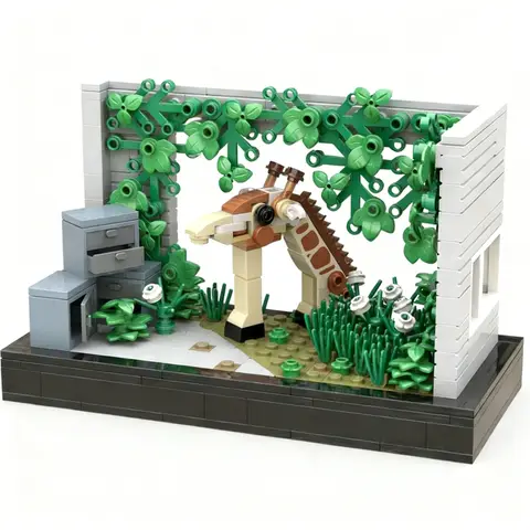 364pcs MOC Last Us Giraffe Classic Collection Model Building Blocks DIY Art Set Mega Iconic Skill Manual Exhibit Hero Toy Gift