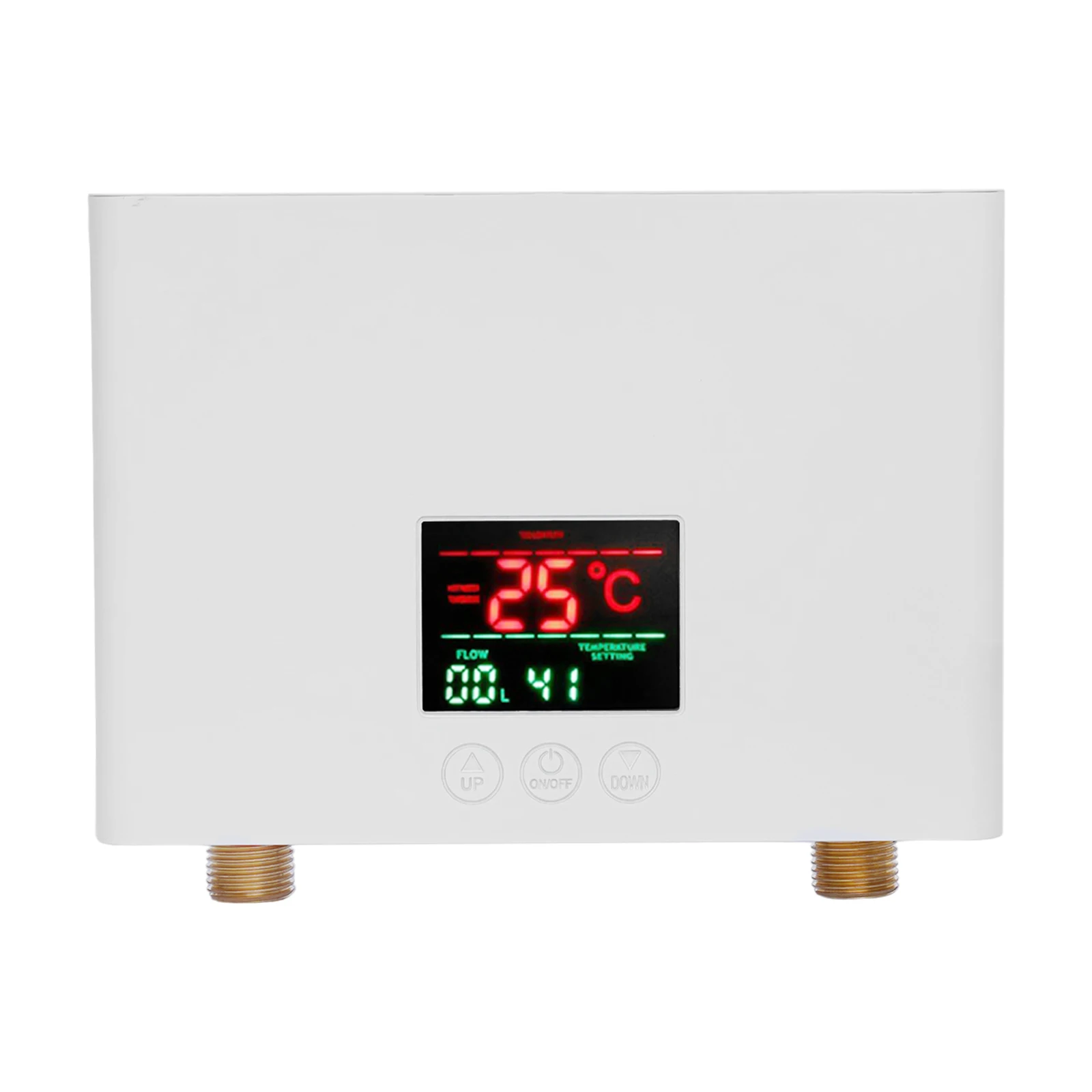 110V Electric Tankless Water Heater Wall-Mounted Instant Hot Water 3000W Under Sink Water Heater 68-126°F with LCD Display