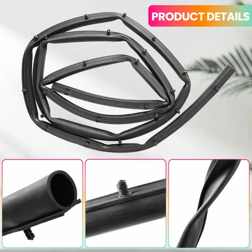 Imagen 2 del producto Tira de sellado de capó, burlete embellecedor para Jeep Grand Cherokee 2011 - 2020 Dodge Durango, Material de goma, reemplazo directo 68070493 A