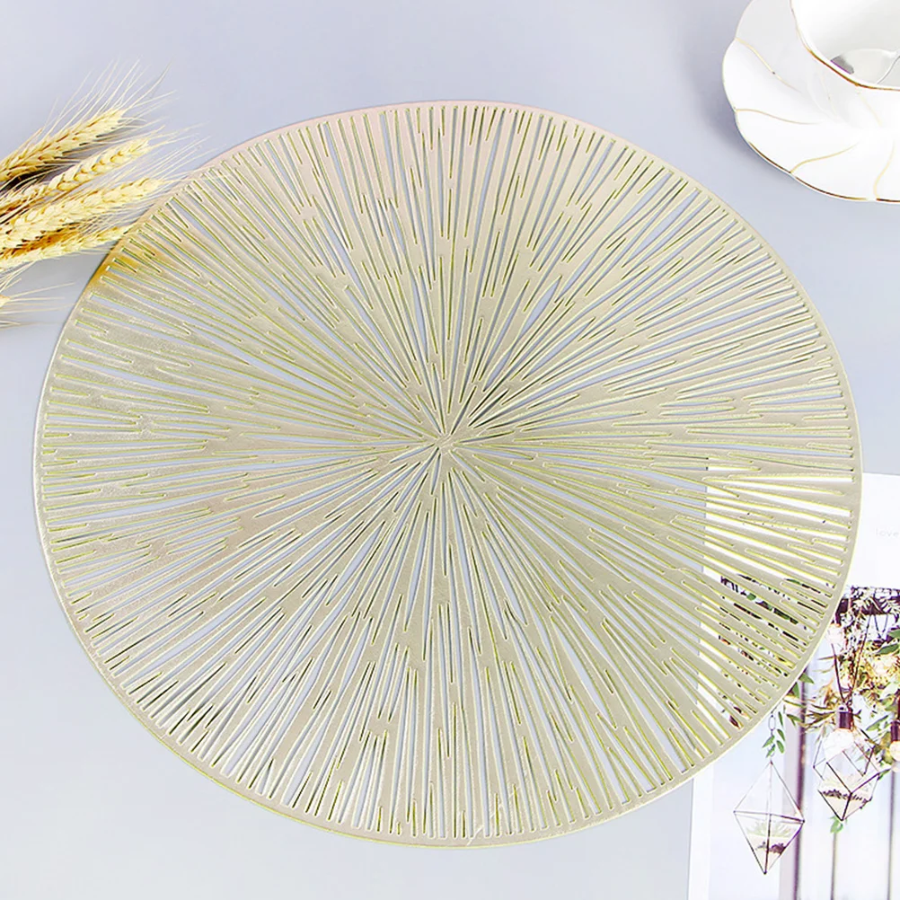 

2Pcs PVC Placemats Modern Design Heat Resistant Mats for Table Settings For Dining Table Decor Dining Kitchen Decor Reusable
