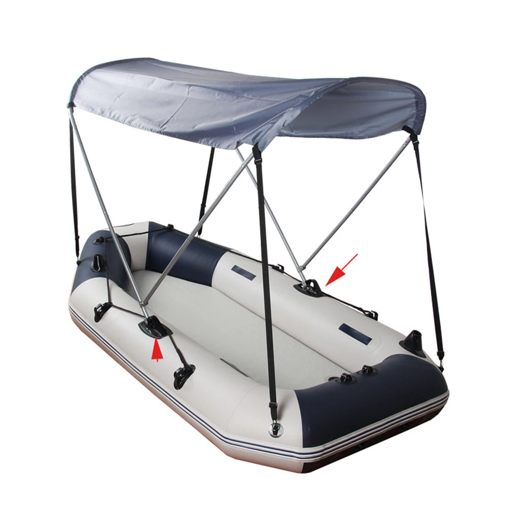 

2 pcs Pvc Boat Accessories Paddle Bracket Sunshade Mount Base Multi-Hole Sturdy Holder For Kayak Canoe Dinghy Inflatable