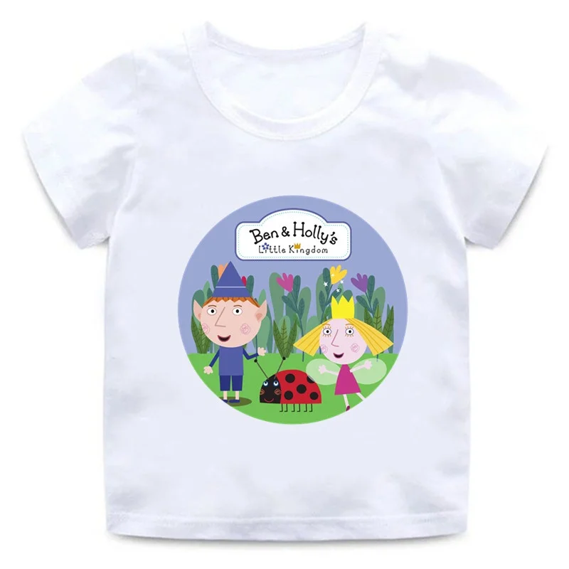 Ben And Holly Kingdom Cartoon Kids Funny Cute Summer Tops Men Women Adults Children Boy Gril Kids Parent Child Cotton T shirt