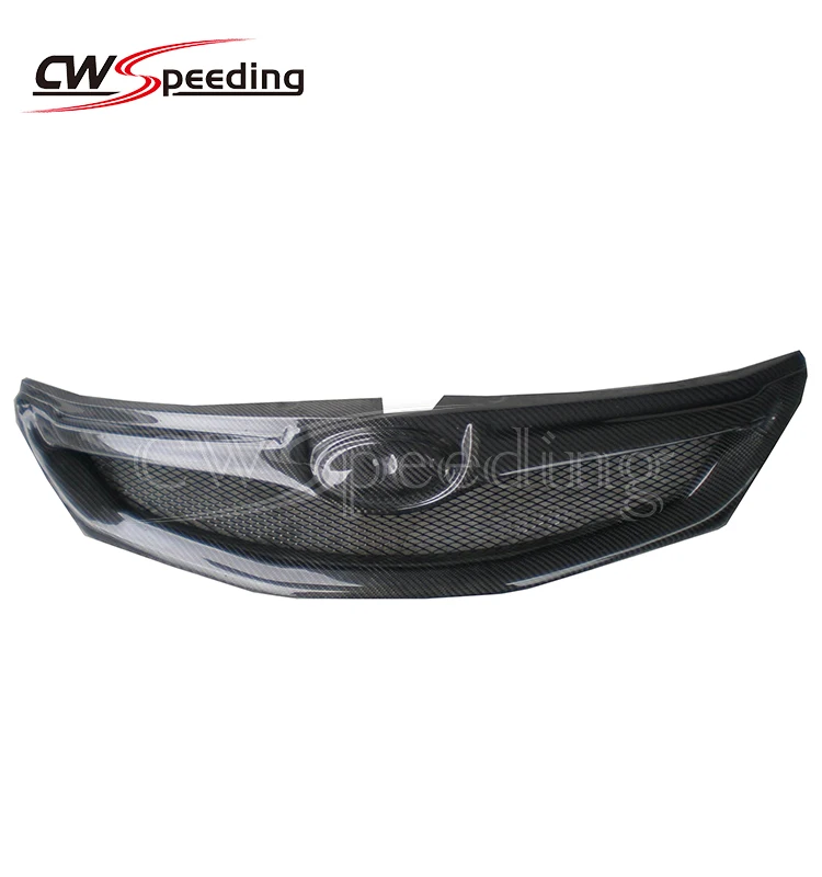 OEM STYLE CARBON FIBER FRONT BUMPER GRILLE FRONT GRILLE FOR 2008-2011 SUBARU IMPREZA 10 GRB GVB