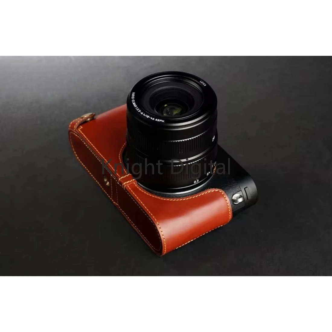 حقيبة جلد البقر الأصلي كاميرا الجسم نصف حافظة لهاتف Leica X XV Vario Mini M Typ113 حافظة قاعدة واقية كامميلرا ريين كورفير