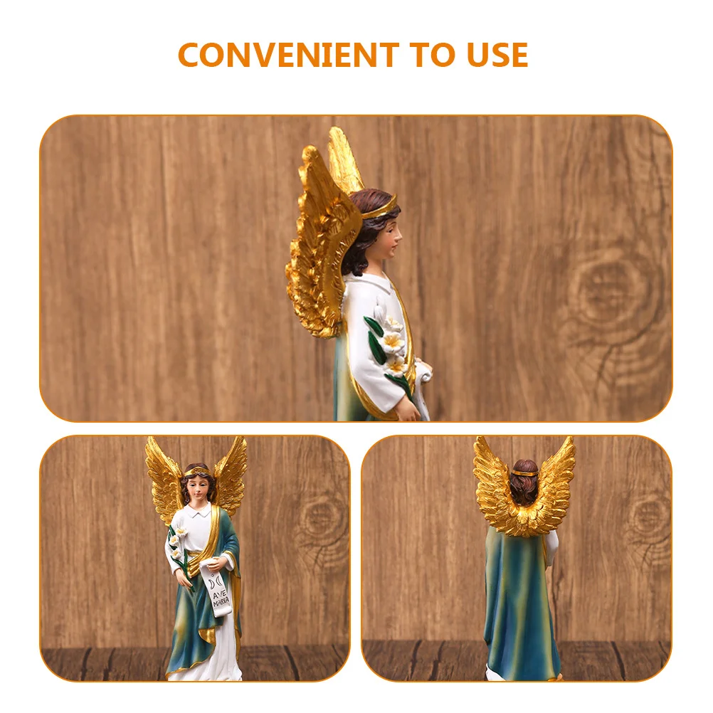 

Resin Statue Religious Art Decor Home Decoration Ornament for Living Room Bedroom Office Christmas Gift