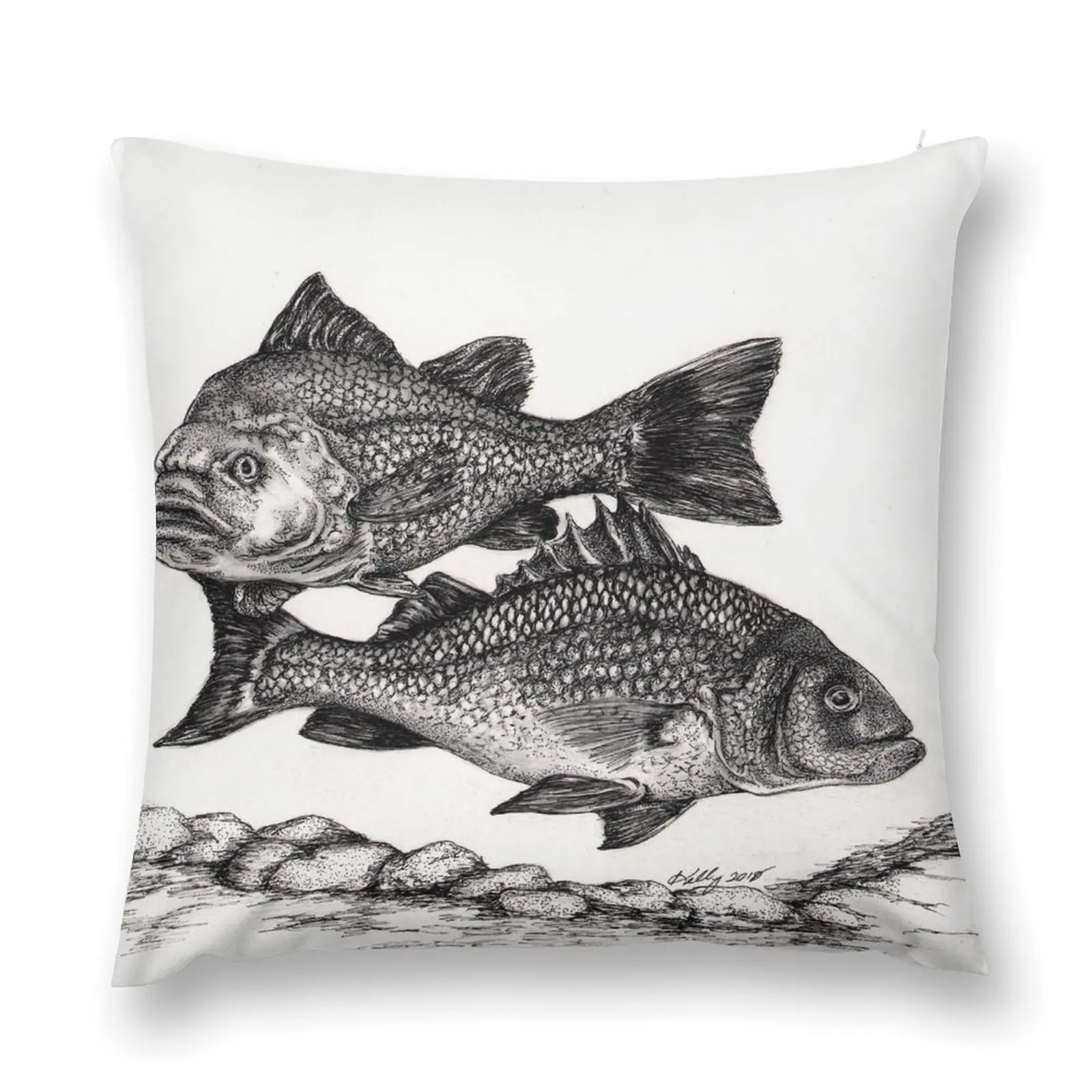 

White Perch Throw Pillow christmas decorations 2025 Room decorating items ornamental pillows home decor items pillow