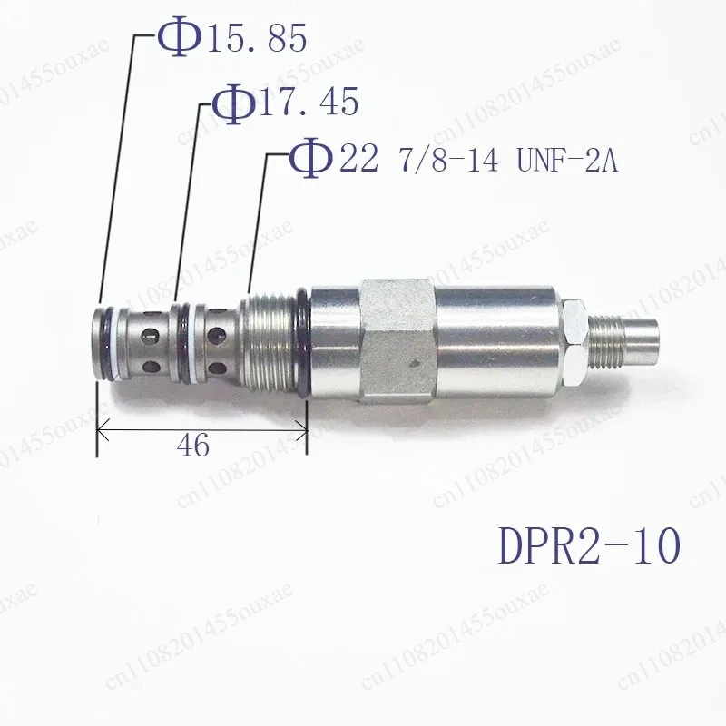

LDPR-10 Direct Acting Pressure Reducing Relief Valve 7/8"-14 UNF 30.2L/min Hydraulic System