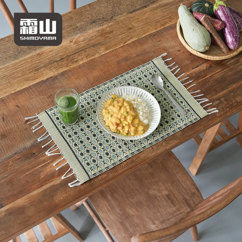 

SHIMOYAMA Woven Food Serving Afternoon Tea Table Place Mat Placemat Home Coffee Restaurant Hotel Decoration