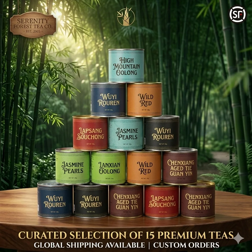 

Custom-Made Chinese Premium Tea Canisters — Specialized Storage & Preservation Tins for Tieguanyin Oolong Rougui and Da Hong Pao