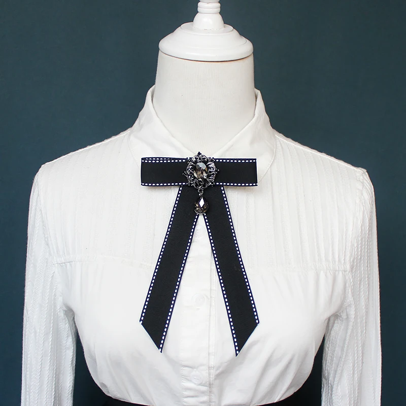 

Fashion Women's Ribbons Bow Ties College Style Uniforms Shirts Clothing Accessories Bows Brooch Collar Flowers Handmade Jewelry