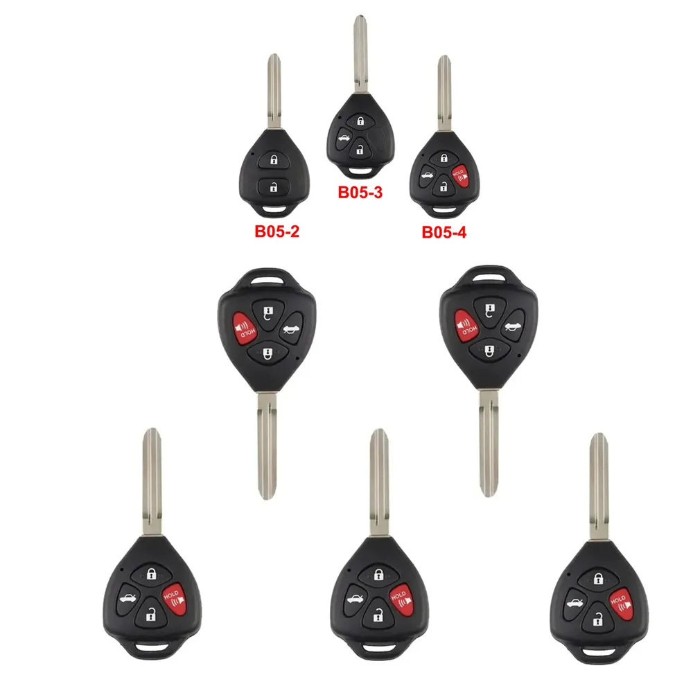 

5PCS/LOT KEYDIY B Series B05-2 B05-3 B05-4 3/4Button Universal KD Remote Key for KD900/KD200/URG200 Key Programmer