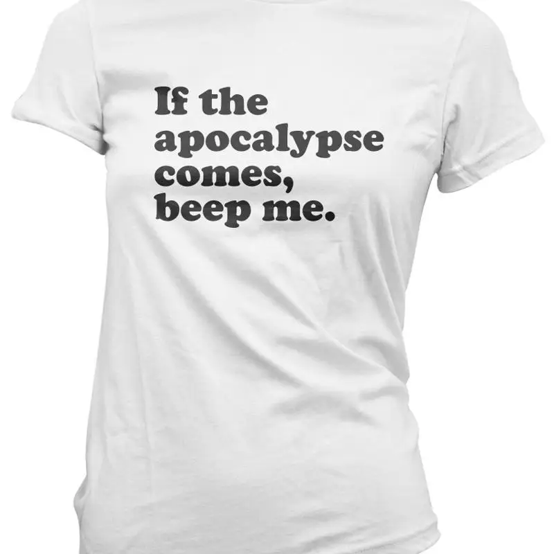 

If The Apocalypse Comes Beep Me Vampire 90S Tv Womens T Shirt