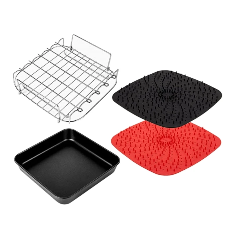 Air Fryers Tray Air Fryers Basket Silicone Basket Air Fryers Accessory for 4.5-8QT