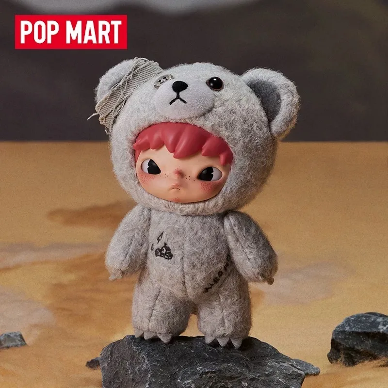 حقيقية POPMART Hirono سلسلة مذكرات الطريق السريع أفخم المفاتيح صندوق أعمى المقتنيات هدية #3